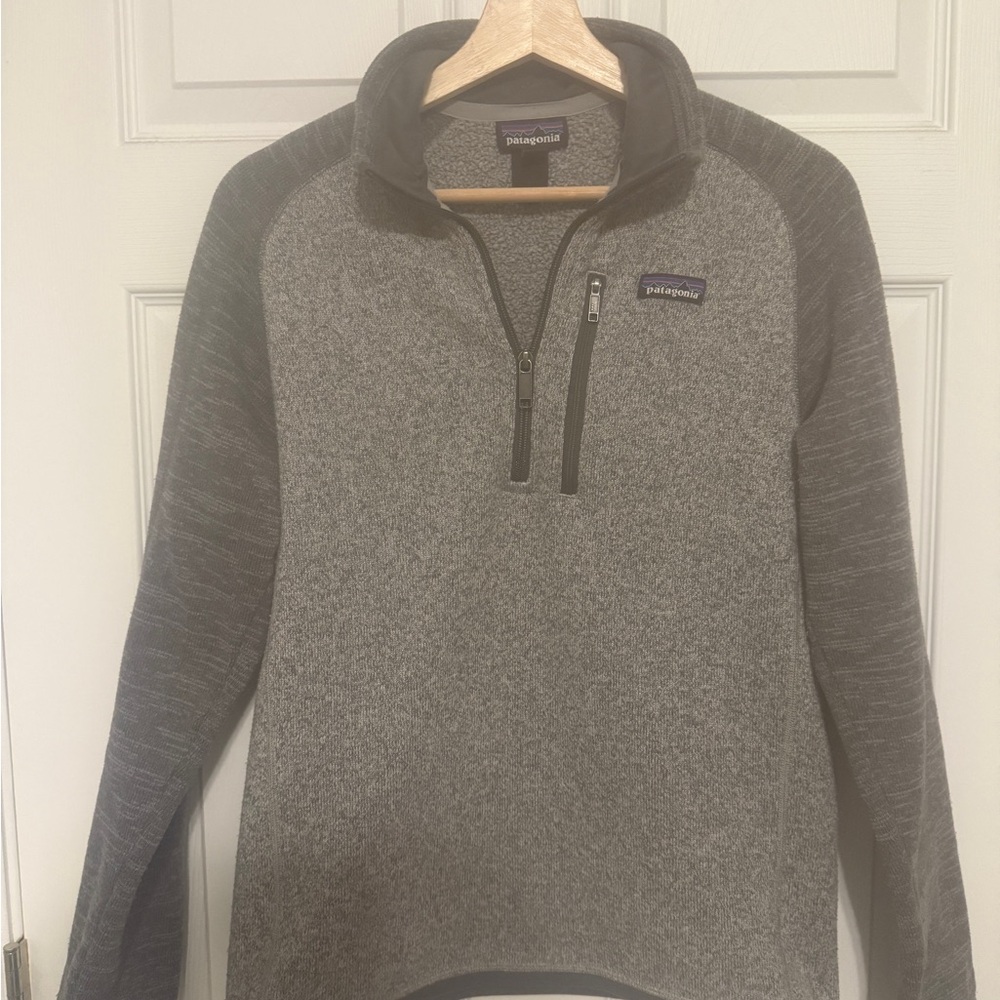 Patagonia Men's Two-Tone Gray Zip-Up Sweater